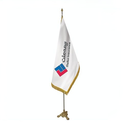 پرچم تشریفات ساتن مات بیمه ملت