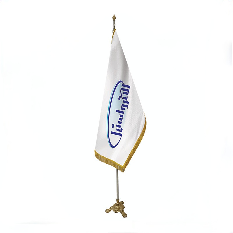 پرچم تشریفات ساتن مات شرکت الکترو استیل