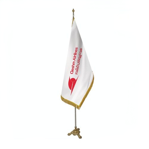 پرچم تشریفات ساتن مات شرکت هواپیمایی قشم