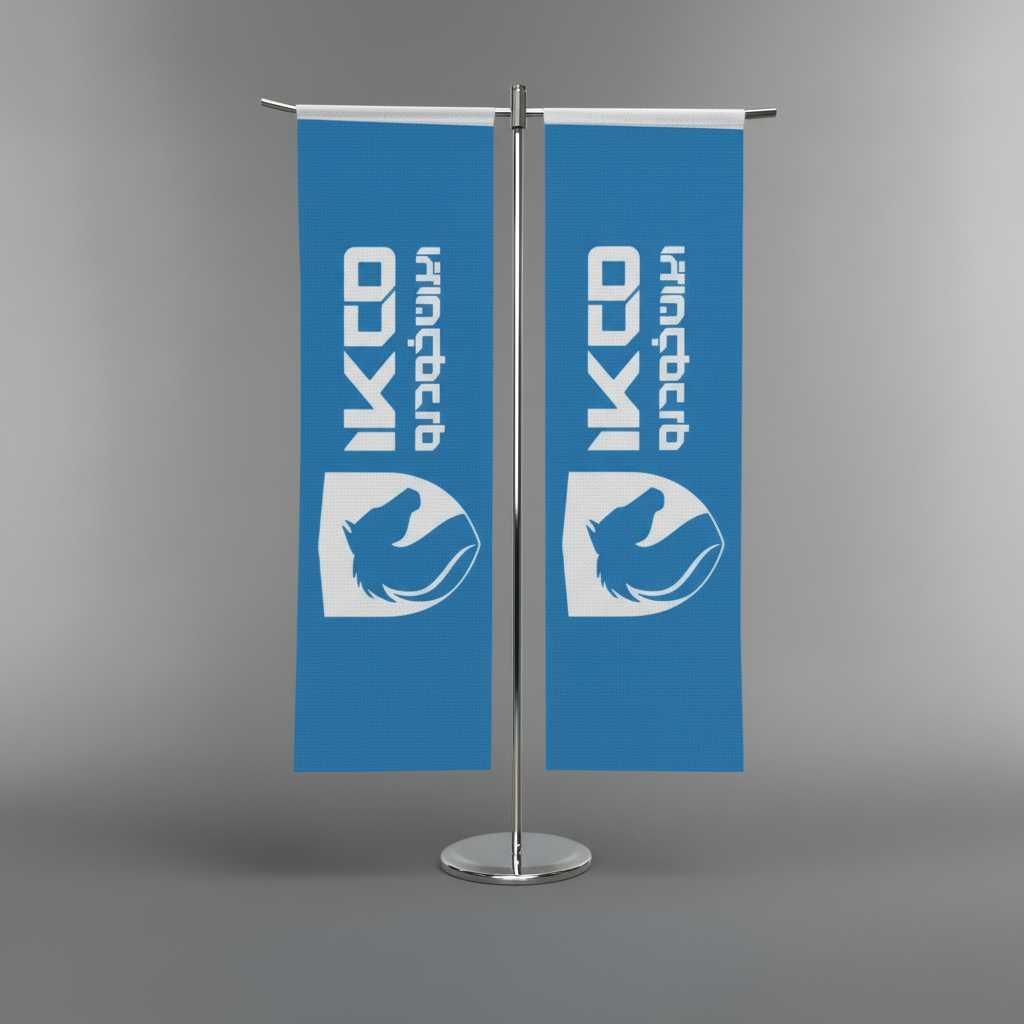 پرچم رومیزی طرح T شرکت ایران خودرو