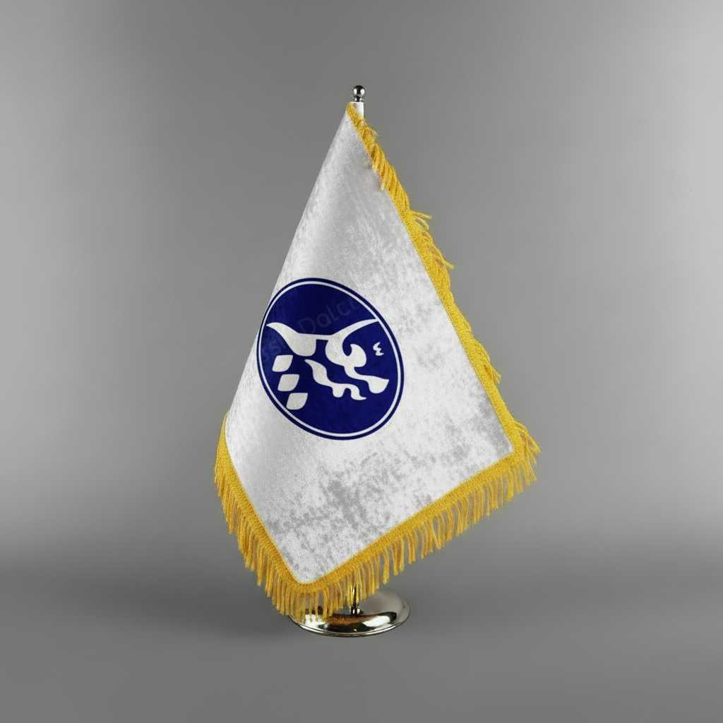 پرچم رومیزی مخمل بیمه معلم