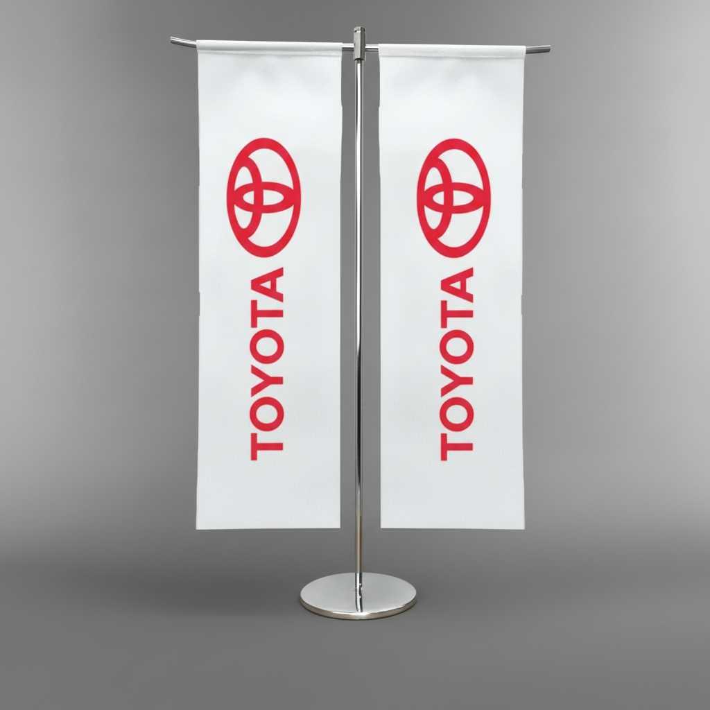 پرچم رومیزی طرح T شرکت تویوتا