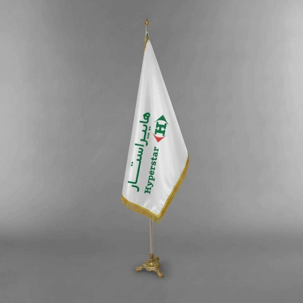 پرچم تشریفات ساتن براق هایپر استار